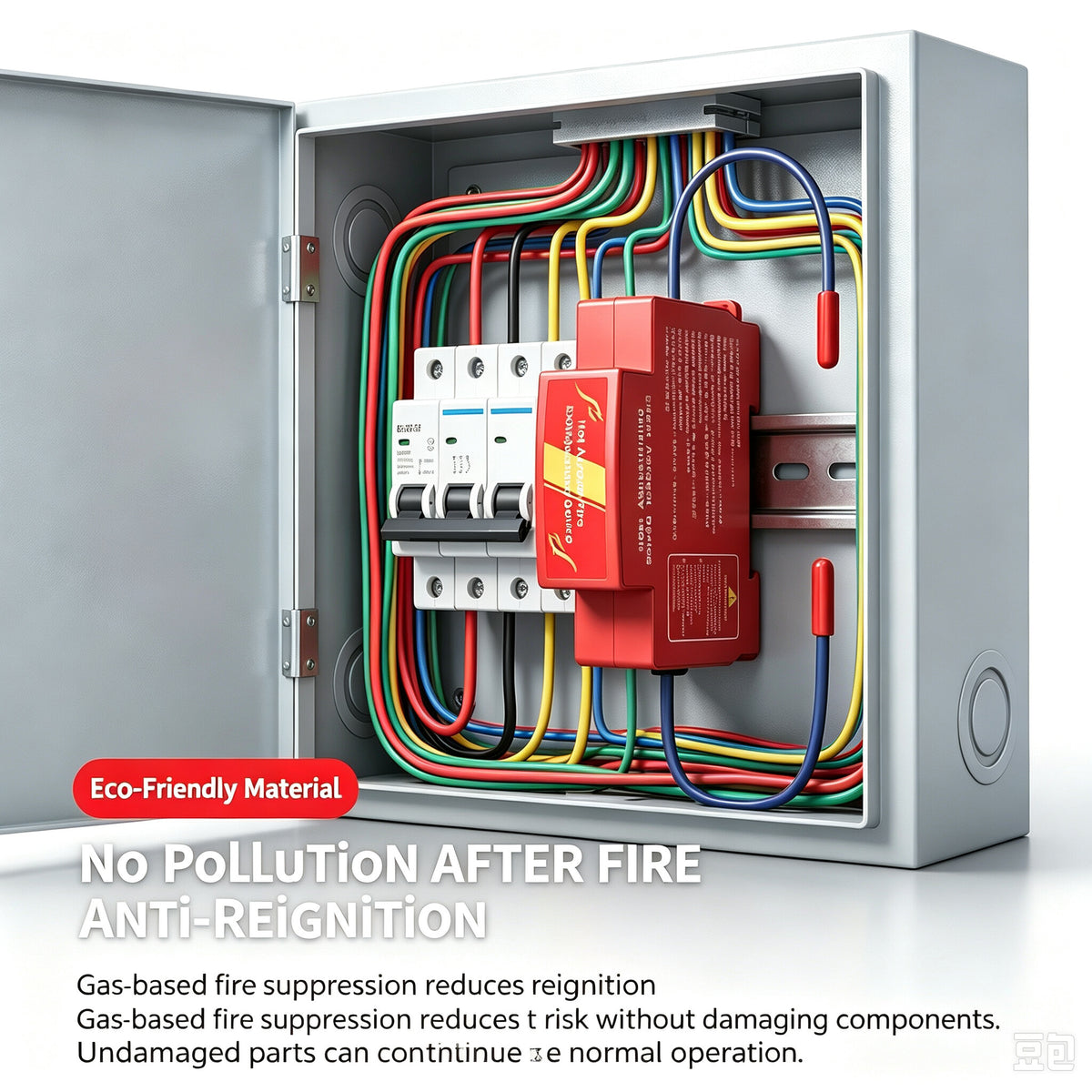 10g-40g Compact Fire Protection Aerosol Automatic Fire Extinguishing Breaker for Electrical Switch & Meter Box