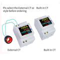 D52-2066 Energy Meter Din Rail Electricity Usage Monitor AC 40-300V 100A Voltmeter Ammeter Watt Kwh Frequency Power Meter